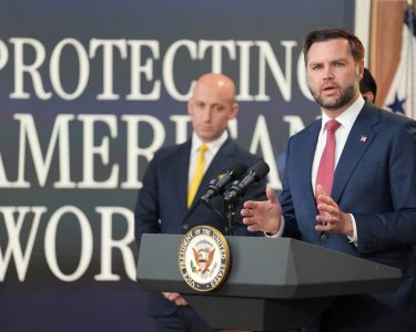 Us Vice President Vance Holds A Press Conference On Anti Fraud Initiatives, In Washington