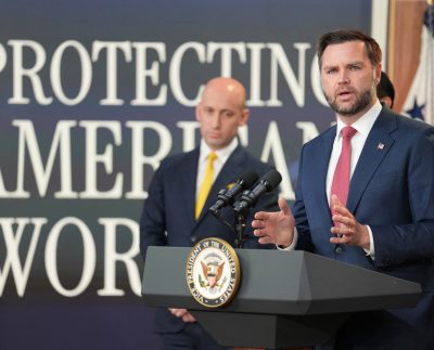 Us Vice President Vance Holds A Press Conference On Anti Fraud Initiatives, In Washington