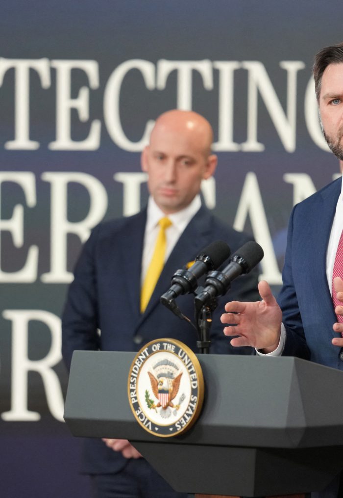 Us Vice President Vance Holds A Press Conference On Anti Fraud Initiatives, In Washington